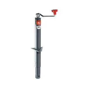 BULLDOG 155022CC Trailer Jack, Round, Topwind, Bolt-On, 2000 lbs. Lift Capacity, 15 Inch Travel | CL2KUX