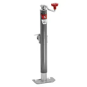 BULLDOG 158487 Trailer Jack, Round, Side Mount, 2000 lbs., Topwind, Weld-On, 15 Inch Travel | CL2KYP