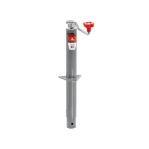 BULLDOG 1750290301 Trailer Jack, Round, Topwind, Bolt-On, 5000 lbs. Lift Capacity, 15 Inch Travel | CL2KNB