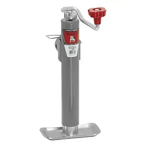 BULLDOG 178109 Trailer Jack, Round, Side Mount, 5000 lbs., Sidewind, Weld-On, 10 Inch Travel | CL2KYV