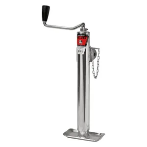 BULLDOG 178114 Trailer Tongue Jack, Round Jack, 5000 lbs., 15 Inch Travel, Zinc Plated | CL2KRT