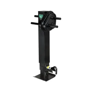 BULLDOG 183902 Trailer Jack, Square, 2-Speed, 12000 lbs., Sidewind, 12-1/2 Inch Travel | CL2KWZ