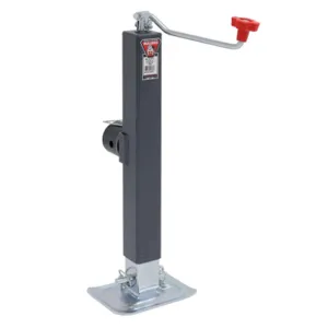 BULLDOG 190708 Trailer Jack, Square, Side Mount, 8000 lbs., Topwind, Drop Leg, 15 Inch Travel | CL2KLZ