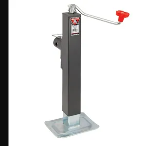 BULLDOG 190724 Trailer Jack, Square, Side Mount, 8000 lbs., Topwind, Fixed Leg, 15 Inch Travel | CL2KMA