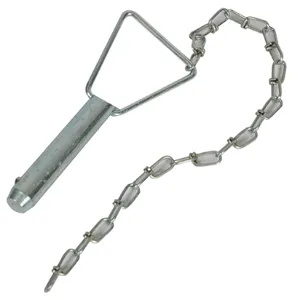 BULLDOG 500231 Pull Pin With Chain, 5/8 Inch Size, 3.5 Inch Tall | CL2KUM