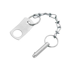 BULLDOG PL4 0201 Coupler Pin with Lanyard, 5/16 Inch Size with 4 Link Chain and Tab | CL2KTH