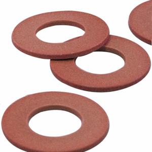 BUNTING BEARINGS BJ4T061202 Thrust Washer, 3/8 Inch Bore, PTFE, JLON 4200, 3/4 Inch OD, 0.062 Inch Thick, Red, 5 PK | CQ8BPC 246N80