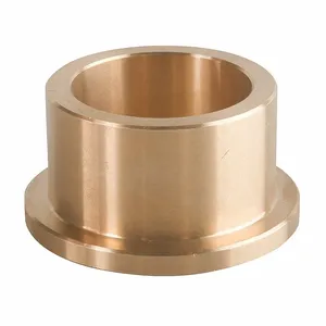 BUNTING BEARINGS CFM006010010 Flange Sleeve Bearing, 6mm I.D., 10mm O.D., 10mm Length, Bronze | CD4WAD 12D741