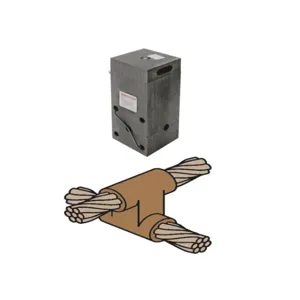 BURNDY B2707 Molded Box, 4 AWG, 250 Weld Metal | CF4BLE