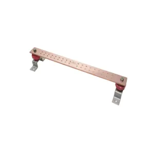 BURNDY BBB14224B Copper Busbar, 36 Hole, 1/4 x 2 x 24 Inch Size | CF4BJW