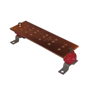 BURNDY BBB14412E Copper Busbar, 18 Hole, 1/4 x 4 x 12 Inch Size | CF4BJU