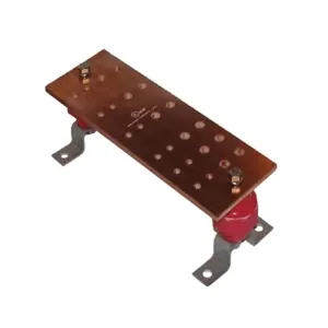 BURNDY BBB14412F Copper Busbar, 24 Hole, 1/4 x 4 x 12 Inch Size | CF4BJT