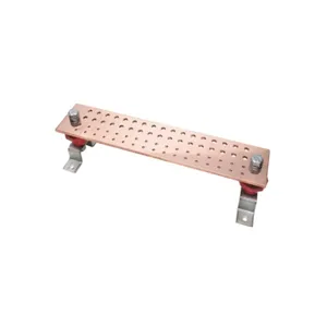 BURNDY BBB14420J Copper Busbar, 68 Hole, 1/4 x 4 x 20 Inch Size | CF4BLN