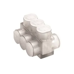 BURNDY BIBD7508 Multi Tap Connector, 2 AWG Conductor Size, Aluminium/Copper | CF4BMV