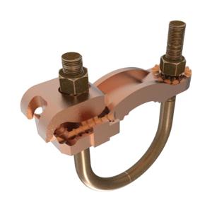 BURNDY GAR3904BU Pipe Ground Clamp 4AWG 6.5In | AB6QXN 22C016