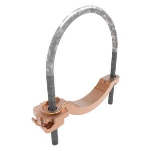 BURNDY GAR3905 Pipe Ground Clamp 4AWG 7.5In | AB6QYP 22C040