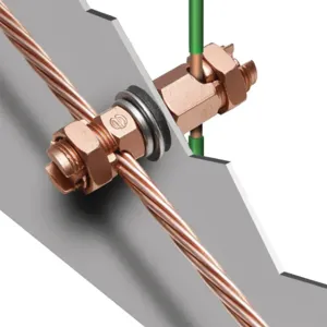 BURNDY KCKF28 Ground Connector, Copper | CF4BLB