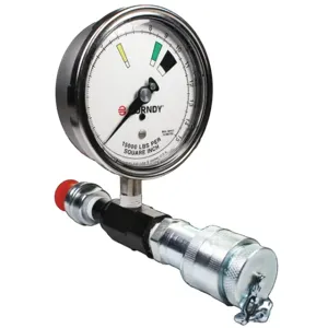 BURNDY PT11018 Inline Pressure Gauge, 1000 Psi | CF4BZX