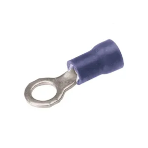 BURNDY TP146 Ring Terminal, 16 AWG Conductor Size, Blue | CF4BBA