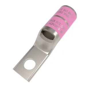 BURNDY YA34A7N131T12E Compression Lug, 1.64 Inch Barrel Length, Pink | CF4EFR