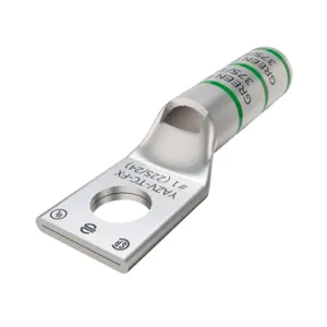 BURNDY YAZV1CTC38FX Compression Lug, 1.38 Inch Barrel Length, Green | CF4AYW