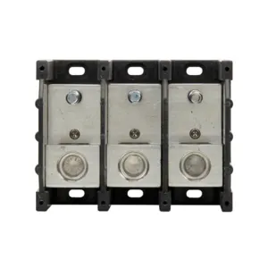 BUSSMANN 16383-3 Terminal Block, 380A, Black | BD3EGW