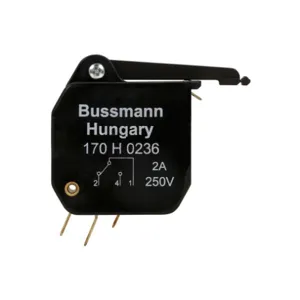 BUSSMANN 170H0236 Microswitch, Fuse Holder Accessory, 2 A, 250 VAC | BC8PCR