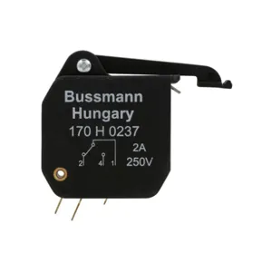 BUSSMANN 170H0237 Fuse Holder Accessory, Microswitch, 2 A, 250 VAC | BC9VGV