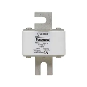 BUSSMANN 170L9480 Specialty Fuse, High Speed, 1kA, Square Body Blade Fuse | BD3MEH