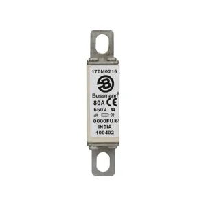 BUSSMANN 170M0216 Specialty Fuse, High Speed, 80A, Square Body Blade Fuse | BD3GJN