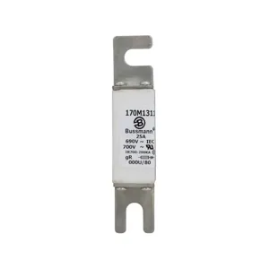 BUSSMANN 170M1311 Specialty Fuse, High Speed, 690VAC, 25A, Square Body Blade Fuse | BC8DYN