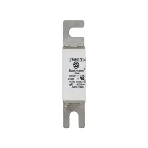 BUSSMANN 170M1314 Semiconductor Fuse, 50A, 690VAC | BC9VGW