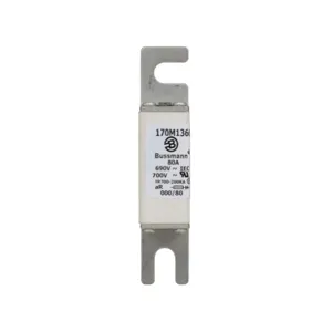 BUSSMANN 170M1366 Semiconductor Fuse, Fast Blow, 80A, 690VAC | BC9MYP