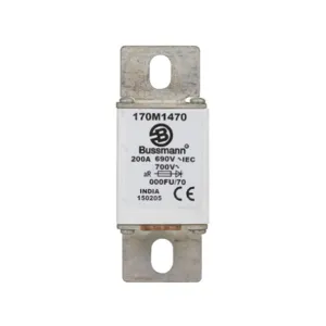 BUSSMANN 170M1470 Semiconductor Fuse, Fast Blow, 200A | BD2NWE