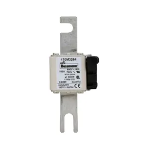 BUSSMANN 170M3264 Semiconductor Fuse, 160A, 690VAC | BD3MHT