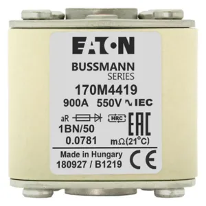 BUSSMANN 170M4419 Semiconductor Fuse, 900A, 690VAC | BD3GKD