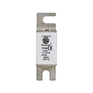 BUSSMANN 170M4815 Specialty Fuse, High Speed, 690VAC, 315A, Square Body Blade Fuse | BC9GYB