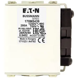 BUSSMANN 170M5440 Specialty Fuse, High Speed, 690VAC, 315A, Square Body Blade Fuse | BC8GAC