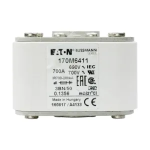 BUSSMANN 170M6411 Specialty Fuse, 700A, 690VAC | BC9DBA