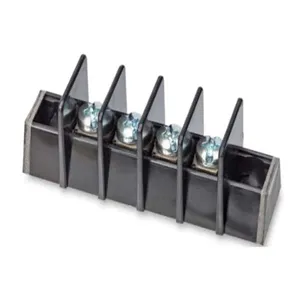 BUSSMANN A201109 Barrier Terminal Block, 30 A, 300 V, Thermoplastic, Black | BC7XXQ