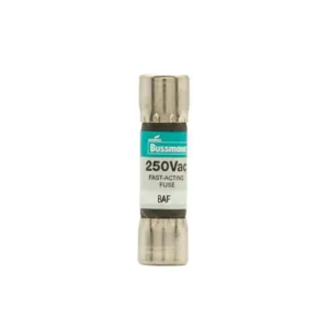 BUSSMANN BAF-8/10 Midget Fuse, Fast Blow, 800mA, 250VAC | BD3KRY