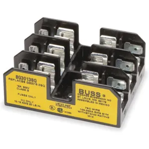 BUSSMANN BG3013SQ Fuse Block 15 A 600vac | AA9PPR 1EK92