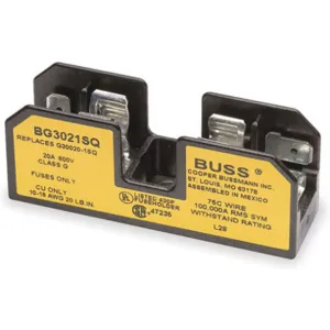 BUSSMANN BG3021SQ Fuse Block 20 A 600vac | AA9KKB 1DP77