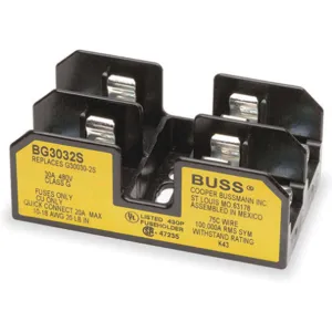 BUSSMANN BG3032S Fuse Block 30 A 480vac | AA9MWA 1DZ21