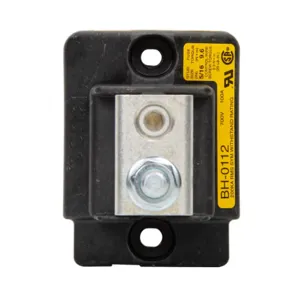 BUSSMANN BH-0111 Fuse Block, Modular, 1 Pole, 100 A, 700 V, Black | BC9HGX