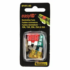 BUSSMANN BP/ATC-AID Fuse Kit, ATC, 5 Fuses Included, 10 to 30 A, ATC-ID 10, 1520, 2530, No Fuse Class | CQ8BUJ 49ZU34