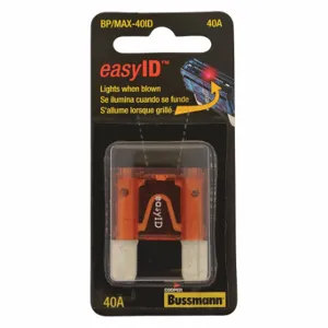 BUSSMANN BP/MAX-40ID Automotive Fuse, 40 A, 32VDC, Orange Color | CQ8BUW 49ZU59