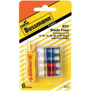 BUSSMANN BP/ATC-AH8-RPP Atc High Amp Fuse Emergency Kit | AE7WNW 6AYE6