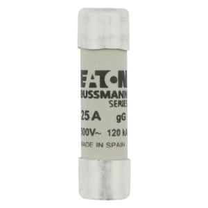 BUSSMANN C10G25 Midget Fuse, Industrial, Time Delay/Slow Blow, 500VAC, 25A, Cartridge Fuse | BC9XBC