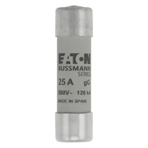 BUSSMANN C14G25S Specialty Fuse, Fuse Link, 690VAC, 25A, Cartridge Fuse | BC9DBX